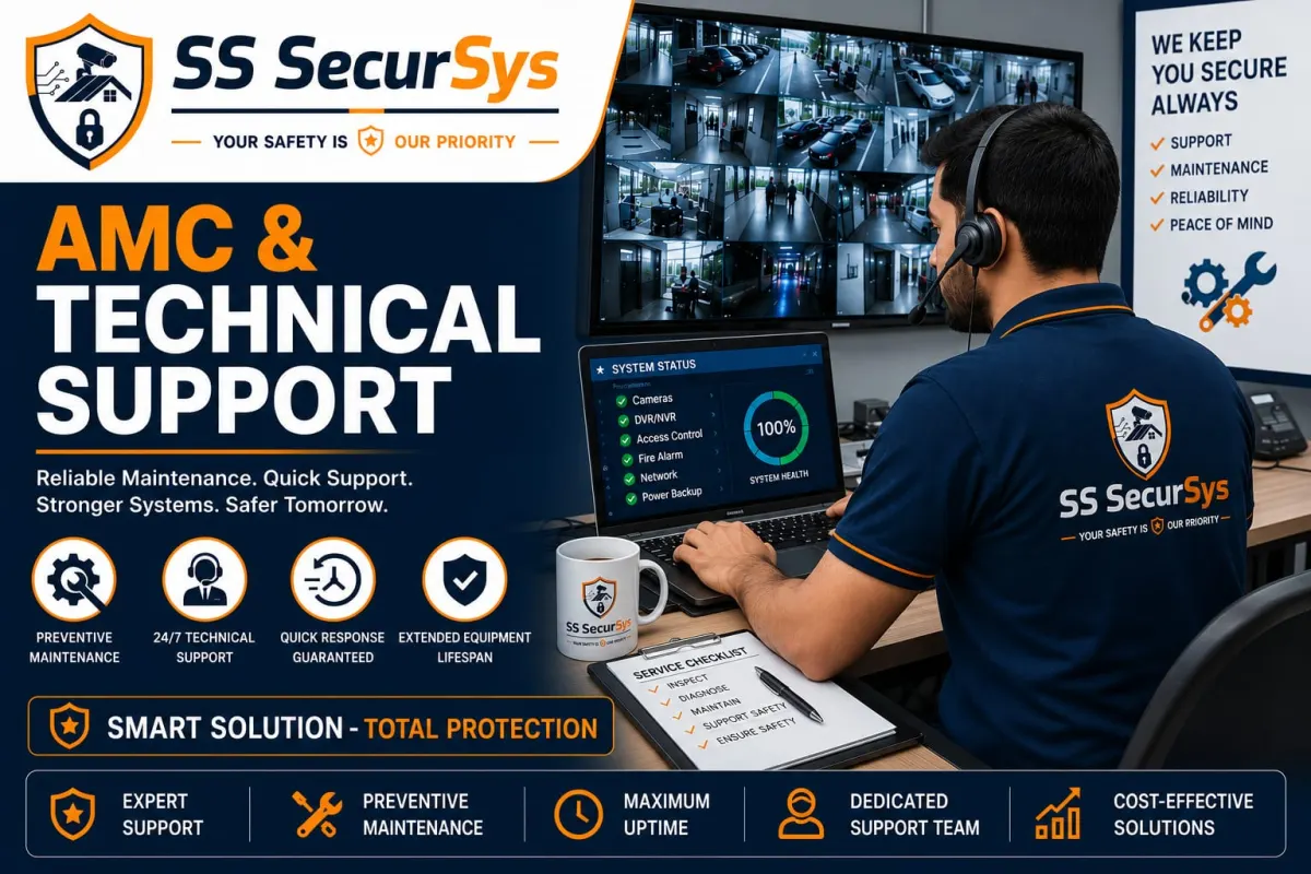 SS SecurSys engineer monitoring security systems and providing technical support