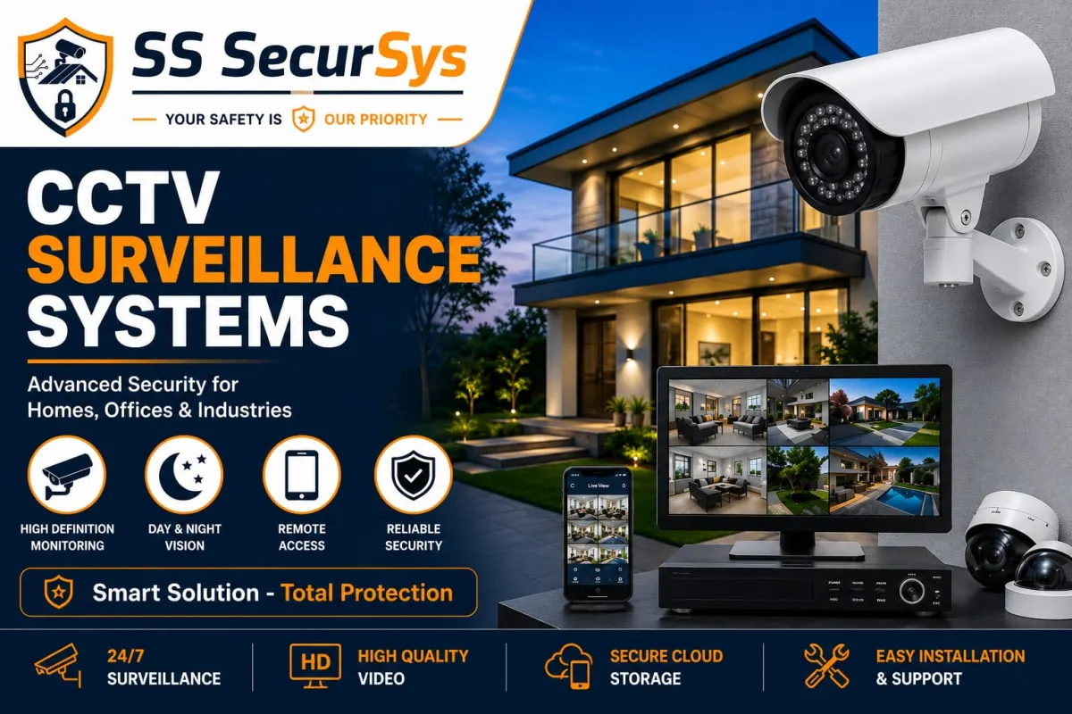 SS SecurSys CCTV surveillance systems — HD cameras, recorder and mobile viewing